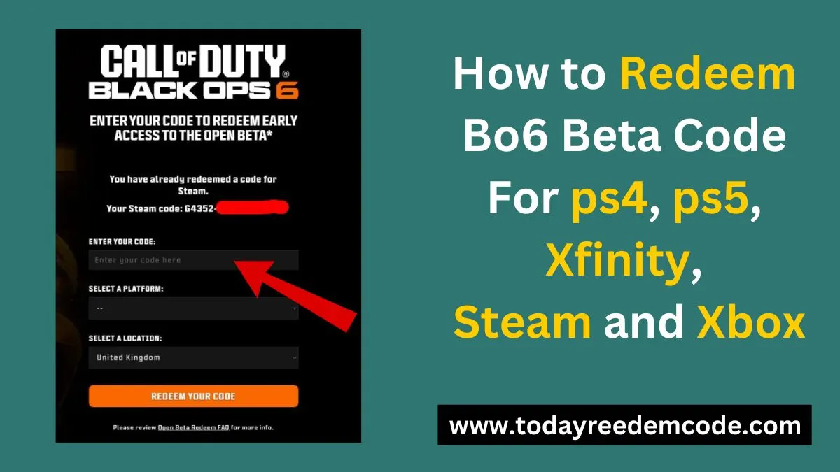 How to Redeem Bo6 Beta Code