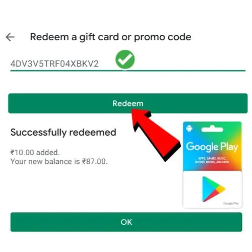 Google Play Redeem Code Free 